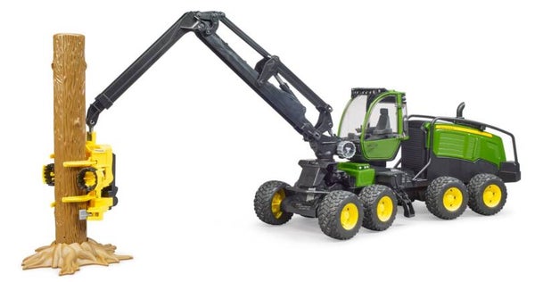 Bruder 02135 John Deere 1270G Harvester mit 1 Baumstamm
