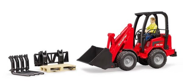 Bruder 02191 Schäffer Hoflader 2630 mit Figur und Zubehör