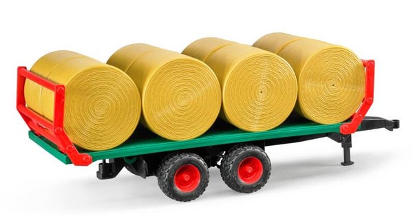 Bruder 02220 Ballentransportanhänger mit 8 Rundballen
