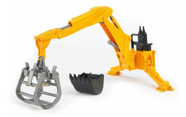 Bruder 02338 Heckbagger mit Greifer