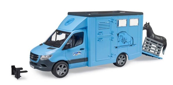 Bruder 02674 MB Sprinter Tiertransporter mit 1 Pferd