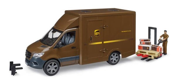 Bruder 02678 MB Sprinter UPS mit Fahrer und Zubehör