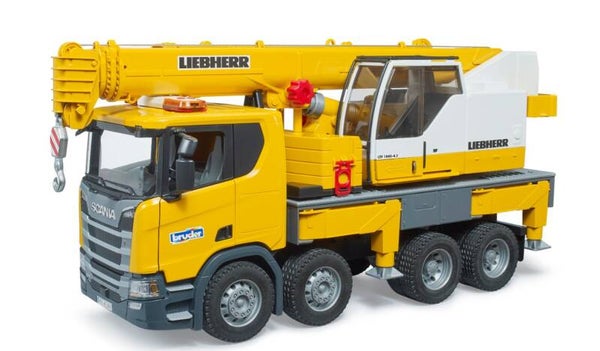 Bruder 03571 Scania Super 560R Liebherr Kran-LKW mit Light & Sound Modul
