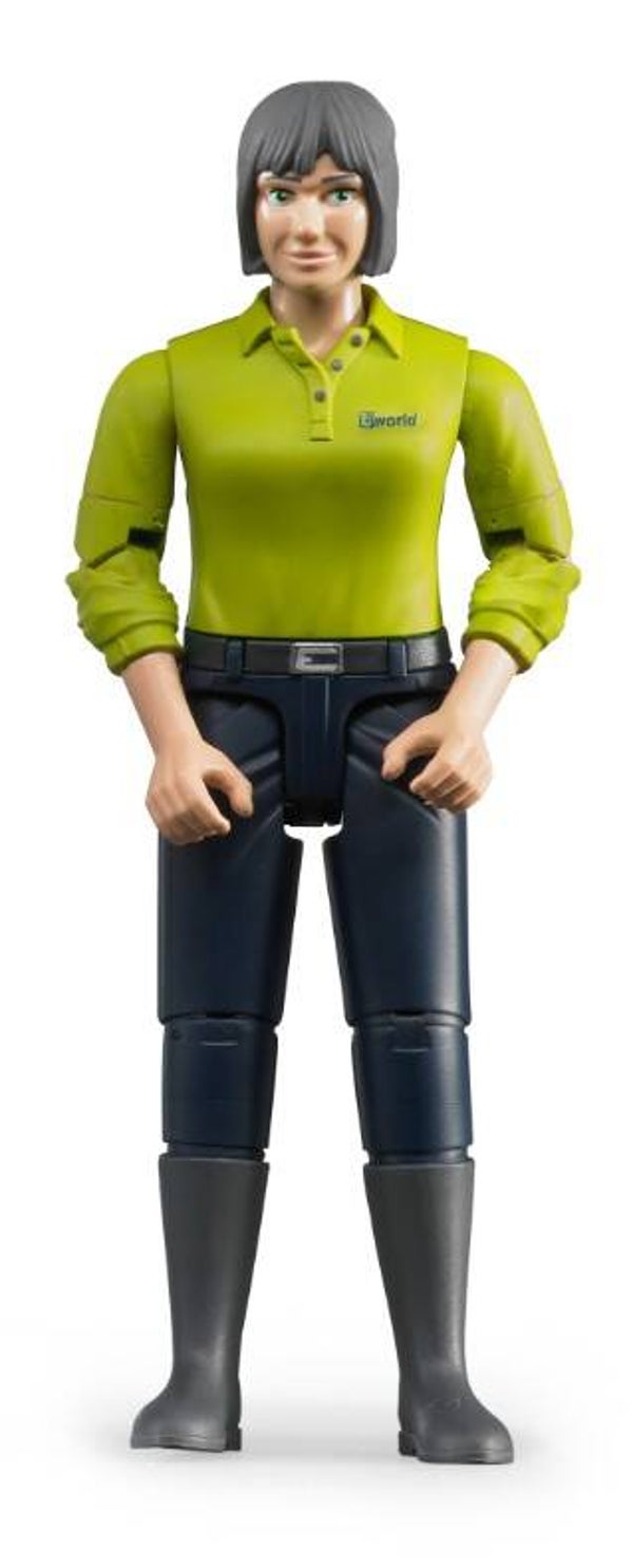Bruder 60405 Frau mit hellem Hauttyp und dunkelblauer Hose