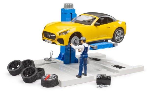 Bruder 62112 bworld PKW Service Center + BRUDER Roadster