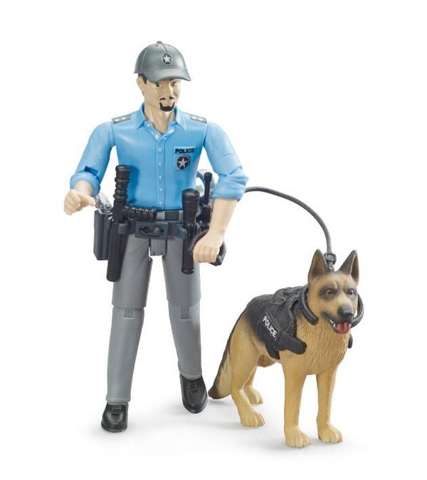 Bruder 62150 bworld Polizist mit Hund