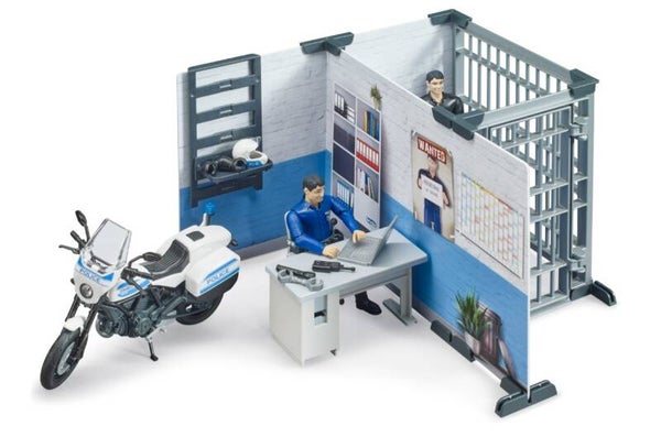 Bruder 62732 bworld Polizeistation mit Polizeimotorrad