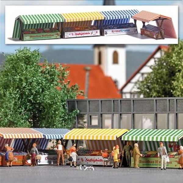 Busch 1824 4 Marktstände