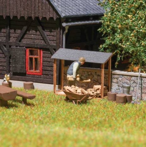 Busch 1869 Holz stapeln