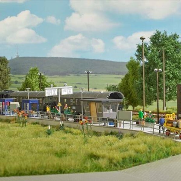 Busch 1957 Bahnsteig mit Rampe