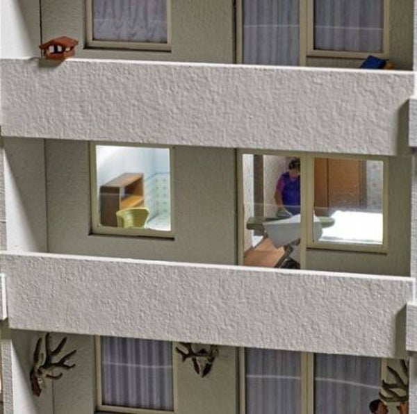 Busch 1993 Einrichtung "Bügelarbeiten" H0