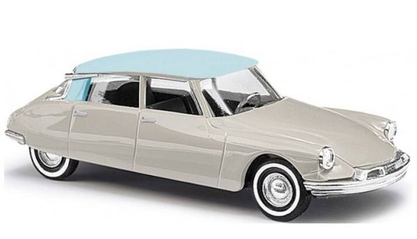 Busch 48024 1:87 Citroën DS 19, grau mit graublauem Dach, Bj 1955