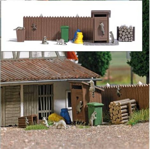 Busch 7922 Action Set: Waschbären