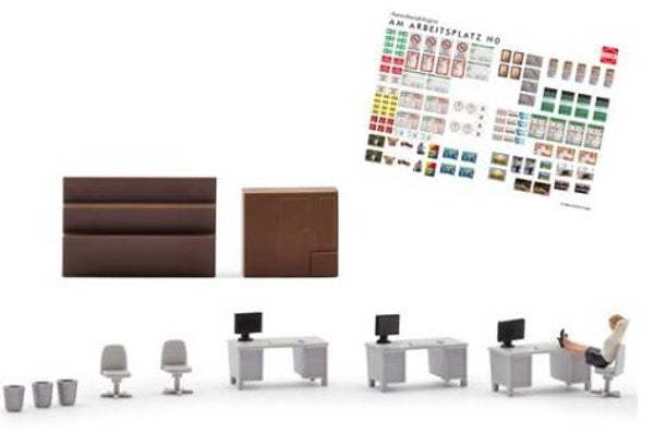 Busch 79907 Action Set: Feierabend im Büro