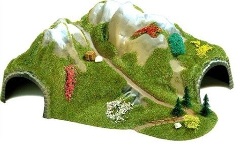 Busch 8004 Zweigleisiger Ecktunnel