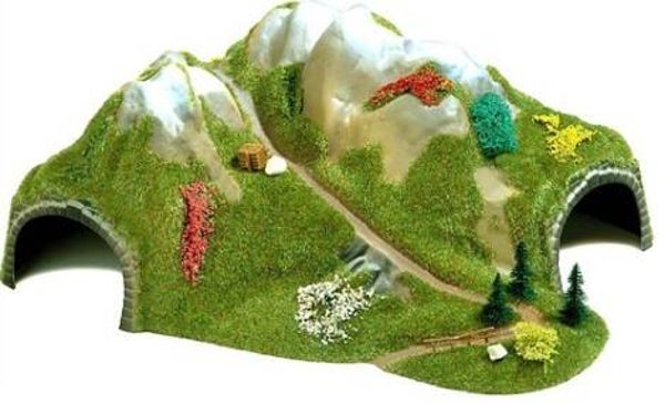 Busch 8004 Zweigleisiger Ecktunnel