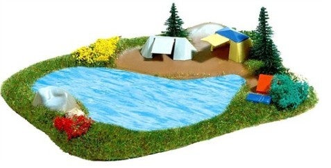 Busch 8052 Campingplatz mit Badesee