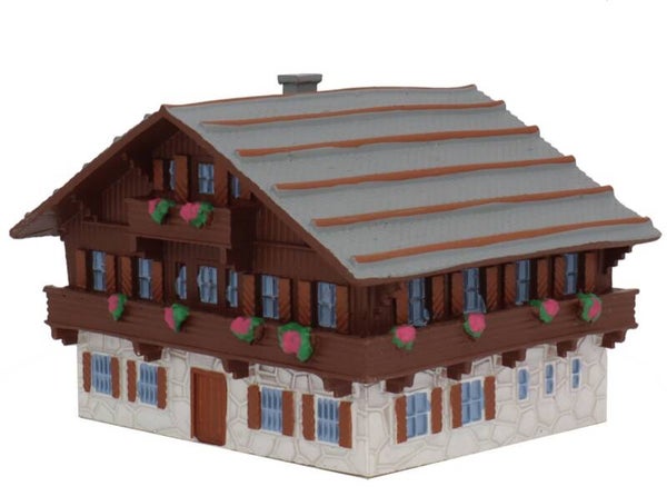 DeAgostini 021 N Haus Chalet grau-weiss