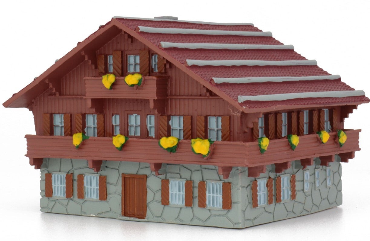 DeAgostini 067 N Haus Chalet rot-grau