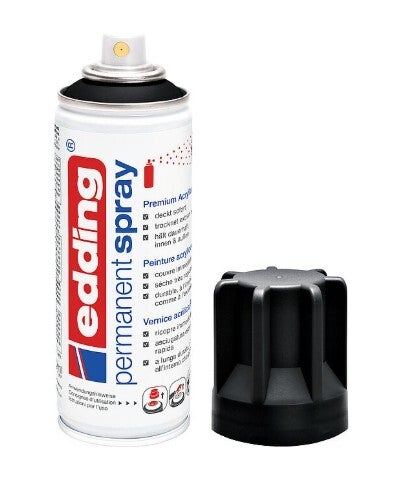 edding 5200 Permanentspray tiefschwarz matt, 200 ml (901, RAL 9005)