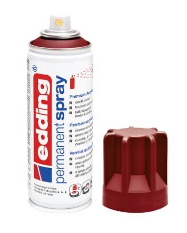 edding 5200 Permanentspray purpurrot matt, 200 ml (912, RAL 3004)