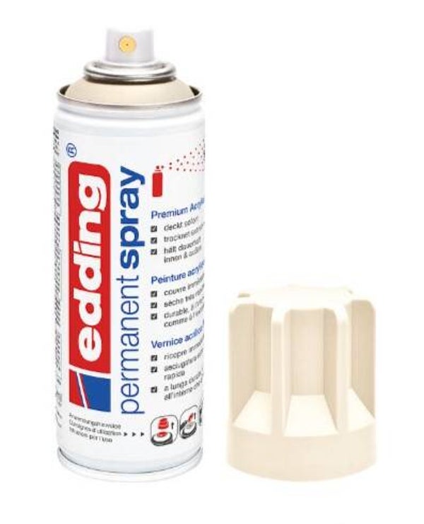 edding 5200 Permanentspray hellelfenbein matt, 200 ml (920, RAL 1015)
