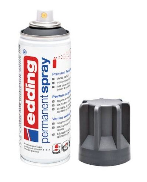 edding 5200 Permanentspray anthrazit matt, 200 ml (926)
