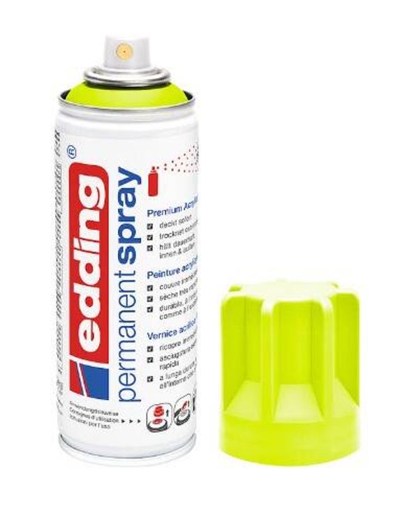 edding 5200 Permanentspray neongelb matt, 200 ml (965)