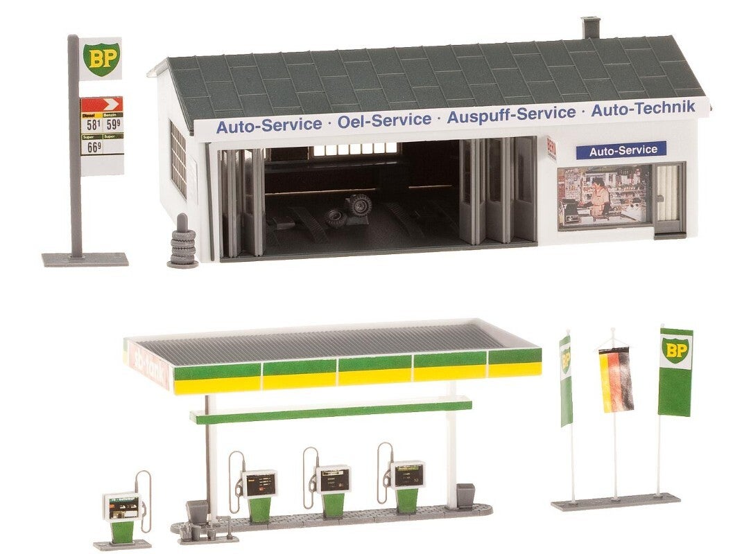 Faller 130345 Tankstelle mit Servicegebäude