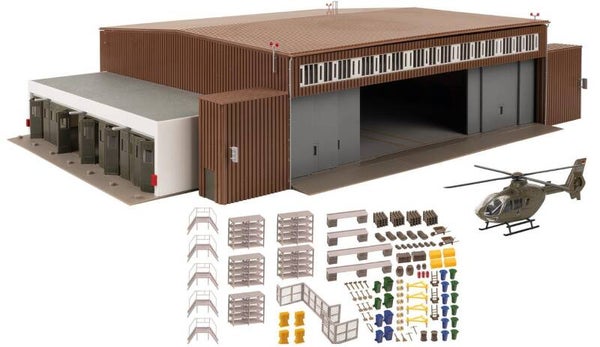 Faller 144111 Hangar mit Hubschrauber