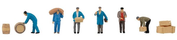 Faller 151609 Speditionsarbeiter mit Paketen und Fässern