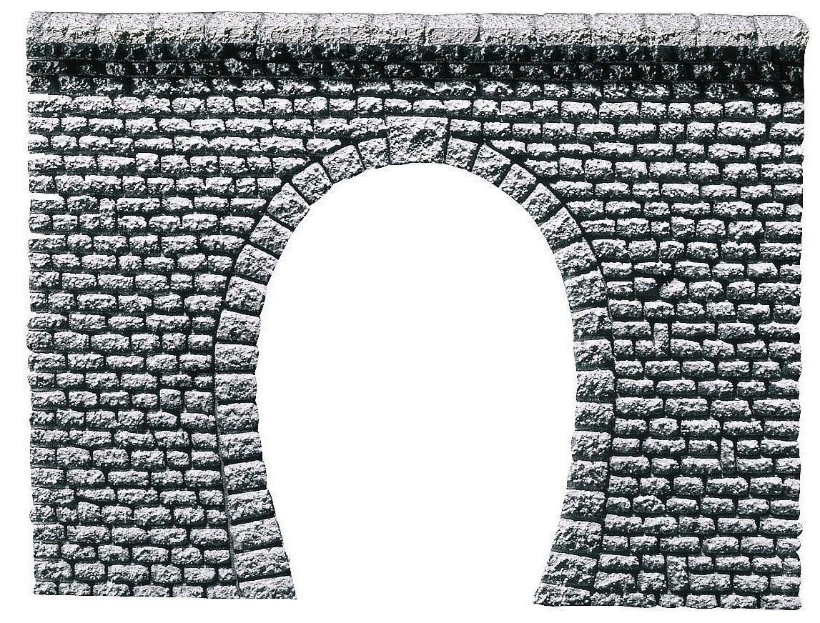 Faller 170880 Dekorplatte Tunnelportal Profi, Naturstein-Quader