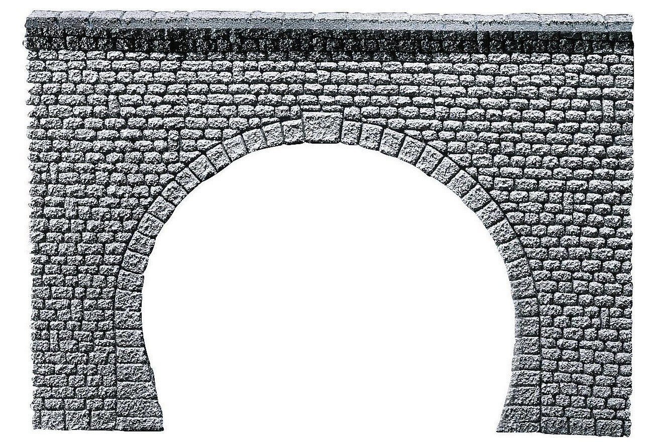 Faller 170881 Dekorplatte Tunnelportal Profi, Naturstein-Quader