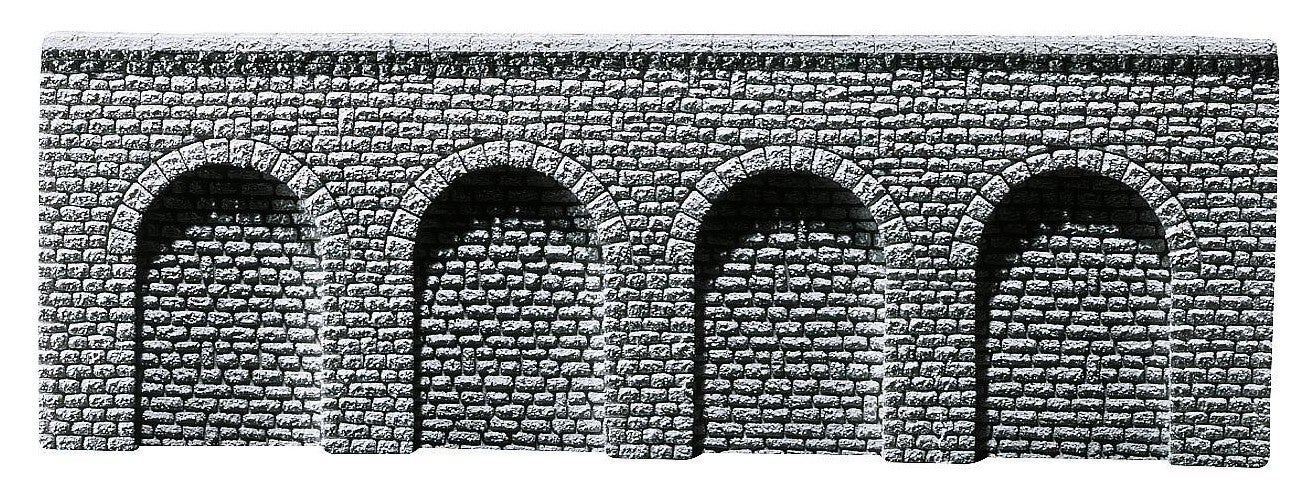 Faller 170890 Dekorplatte Arkaden Profi, Naturstein-Quader