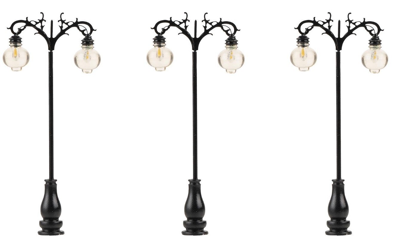 Faller 180107 LED-Laterne, Hängeleuchten, kaltweiss, 3 Stück