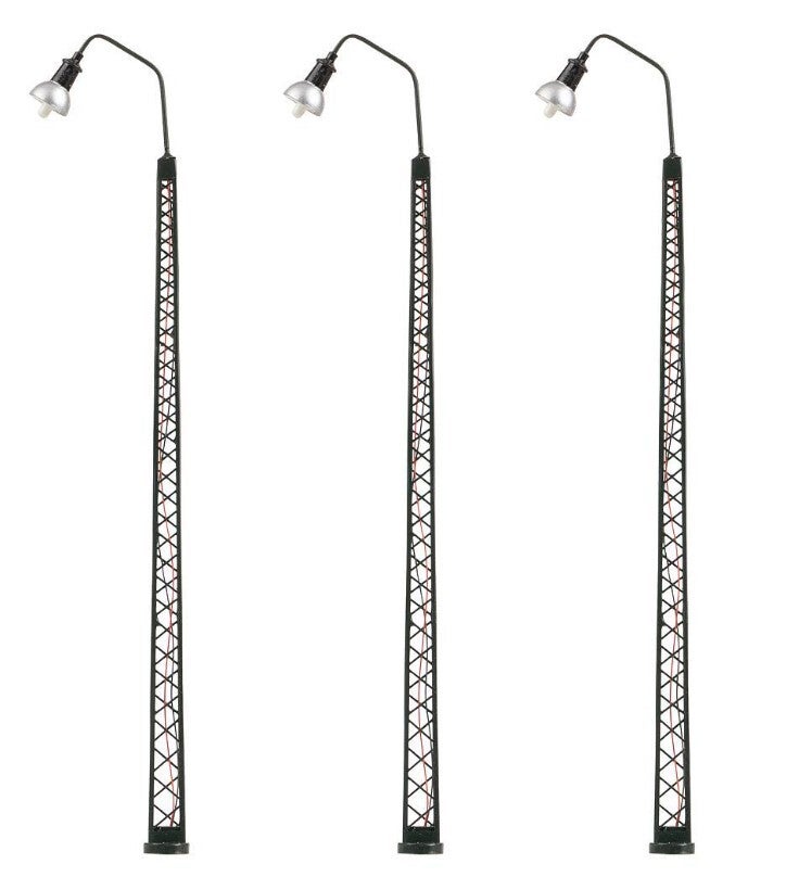 Faller 180109 LED-Gittermast-Bogenleuchte, kaltweiss, 3 Stück