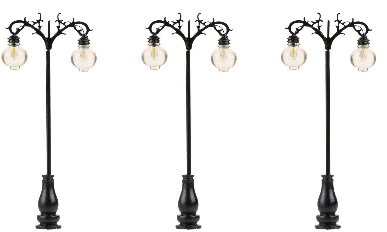 Faller 180115 LED-Laterne, Hängeleuchten, warmweiss, 3 Stück