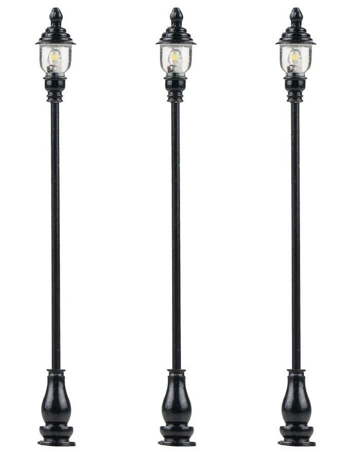 Faller 180116 LED-Parklaterne, warmweiss, 3 Stück