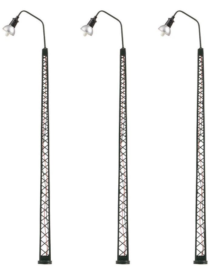 Faller 180117 LED-Gittermast-Bogenleuchte, warmweiss, 3 Stück