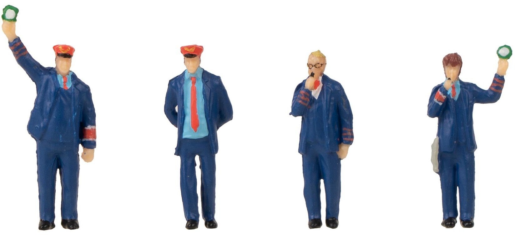 Faller 180237 Figuren-Set mit Sound-Effekt Bahnpersonal & Schaffnerpfiff