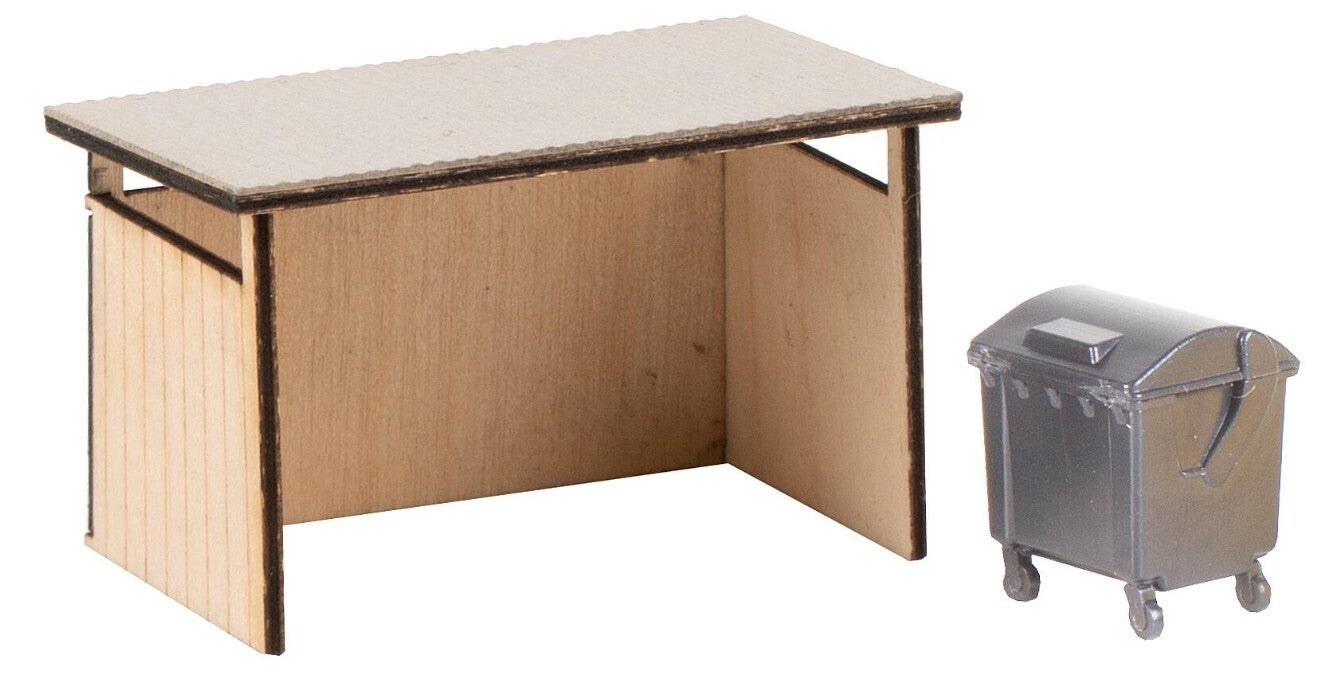 Faller 180300 Mülltonnenunterstand mit Wertstoffbehälter