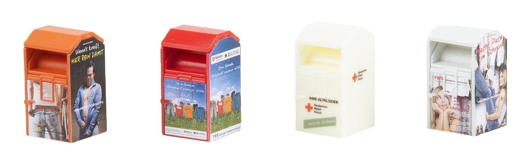 Faller 180341 4 Altkleidercontainer