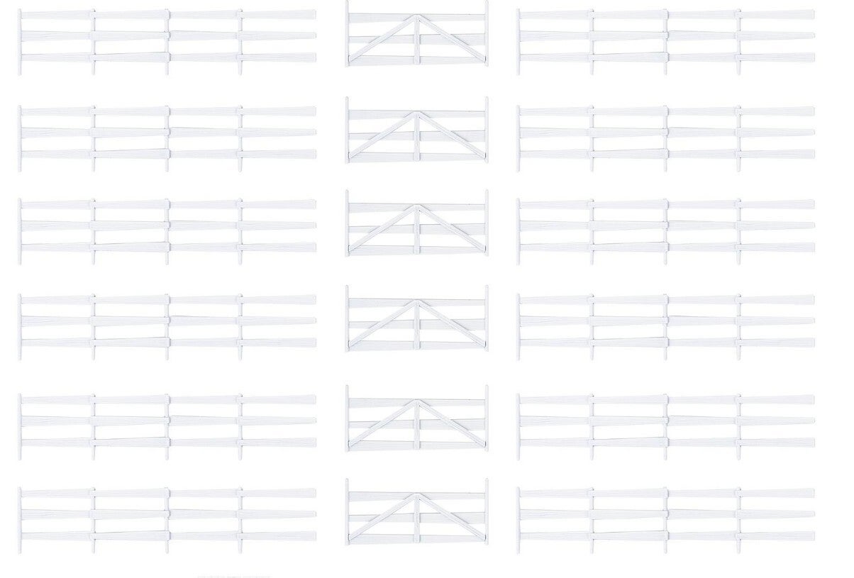Faller 180416 Koppelzaun, weiss, 1341 mm