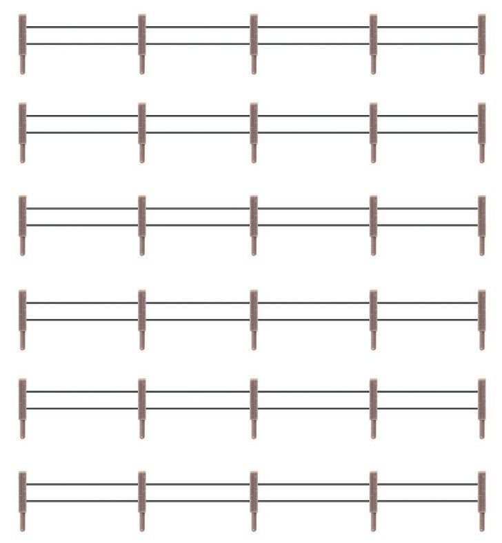 Faller 180432 Eisenzaun mit Betonpfosten