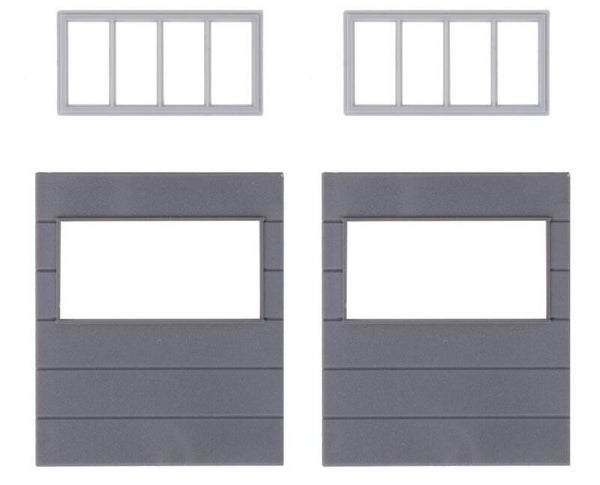 Faller 180891 2 Wandelemente mit horizontalen Fenstern, Goldbeck