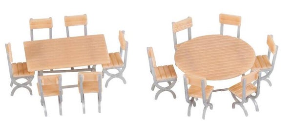 Faller 180957 2 Tische und 12 Stühle