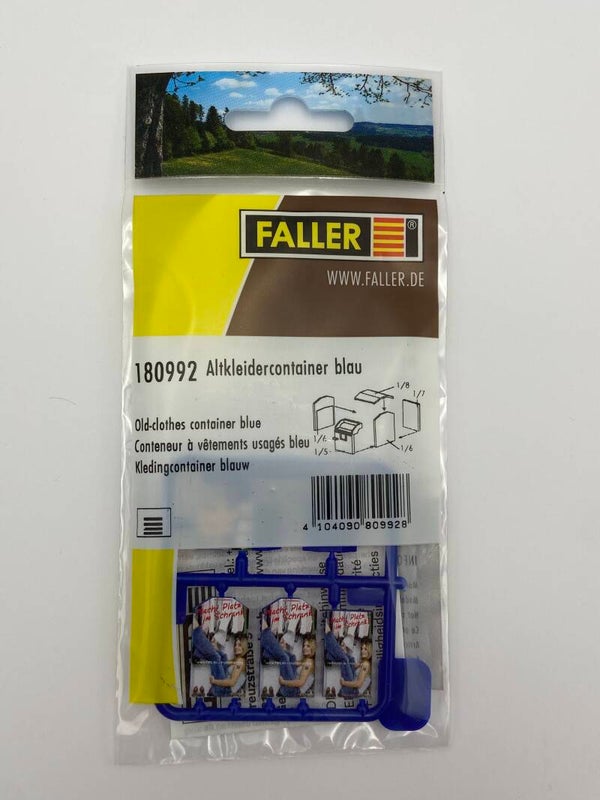 Faller 180992 Altkleidercontainer, blau