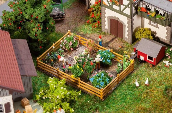 Faller 181276 Ziergarten mit Blumen und Büschen
