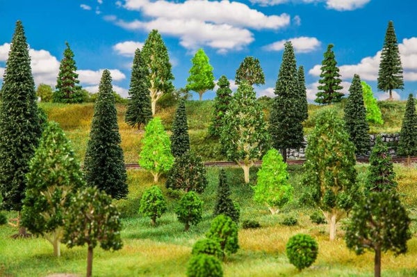 Faller 181536 50 Mischwaldbäume, sortiert