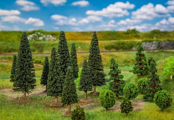 Faller 181540 25 Mischwaldbäume, klein, sortiert